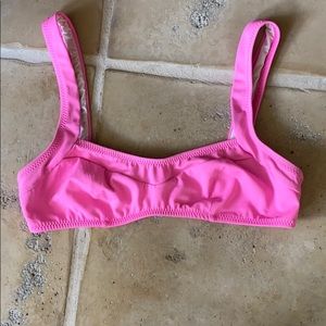 Pink bikini top